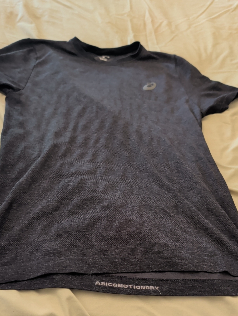 Asics Black Short Sleeve MotionDry Athletic Tee